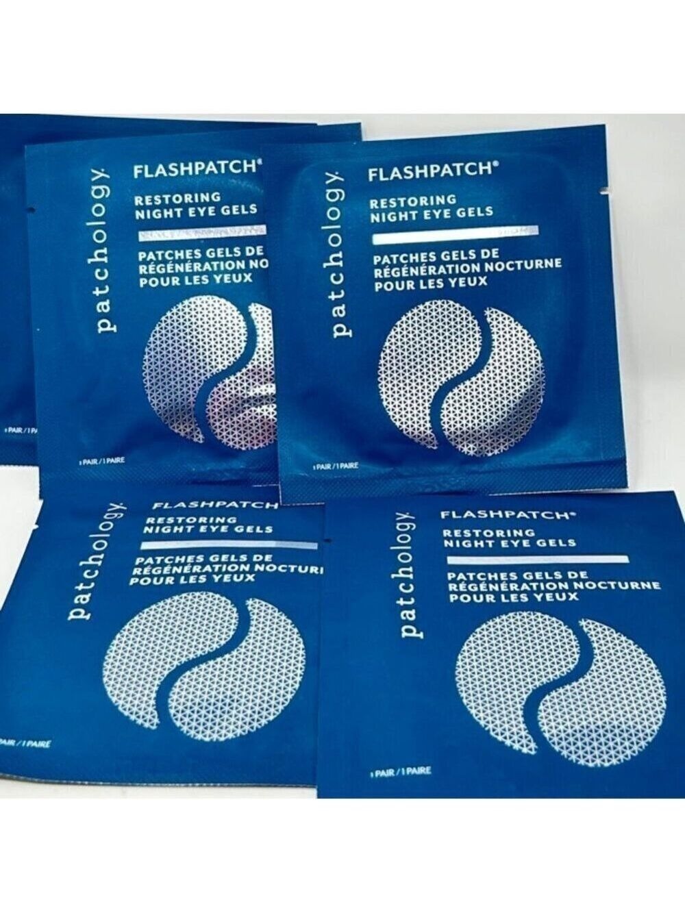 Patchology Flashpatch Restoring Night Eye Gels - Dark Circles 15 pairs NEW